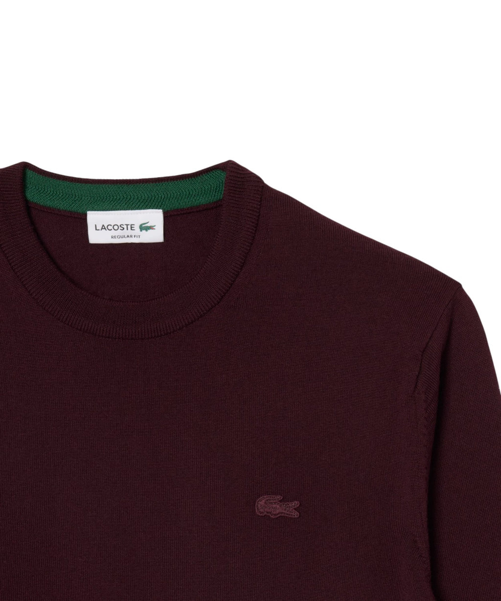 Lacoste Rundhalspullover aus Merinowolle für Herren