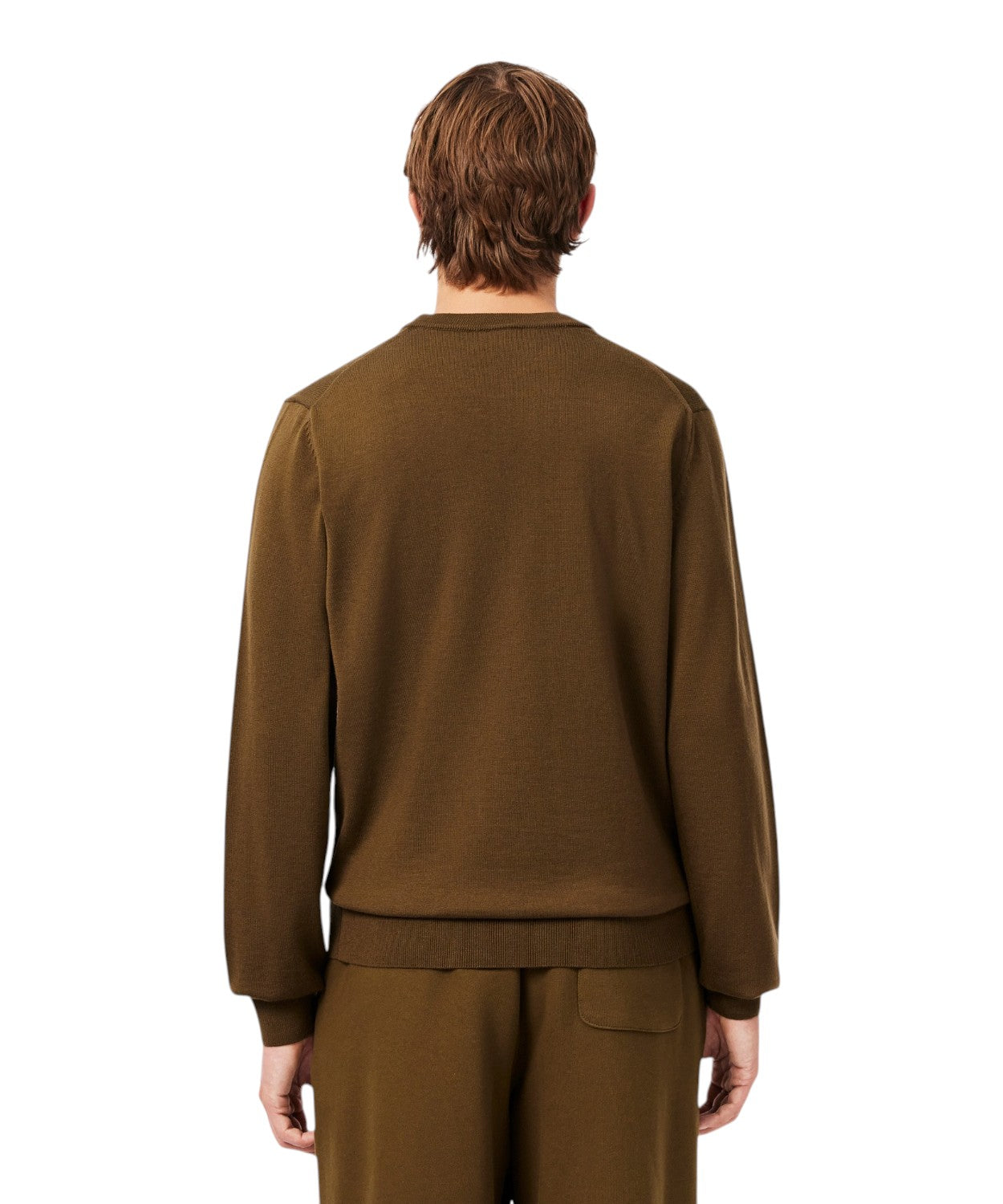 Maglione Lacoste Girocollo in Lana Merino per Uomo