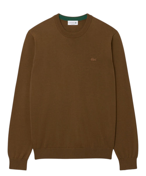 Maglione Lacoste Girocollo in Lana Merino per Uomo