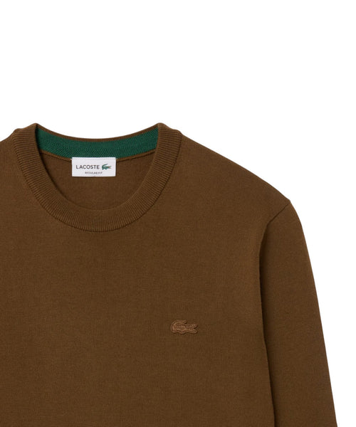 Maglione Lacoste Girocollo in Lana Merino per Uomo