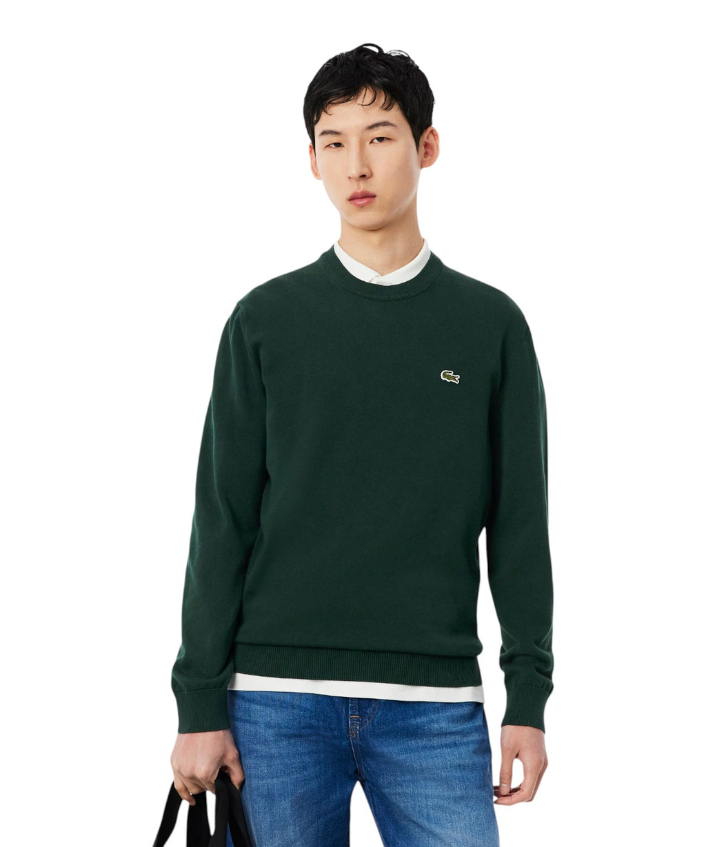 Pullover Lacoste Uomo in Cotone Organico Girocollo