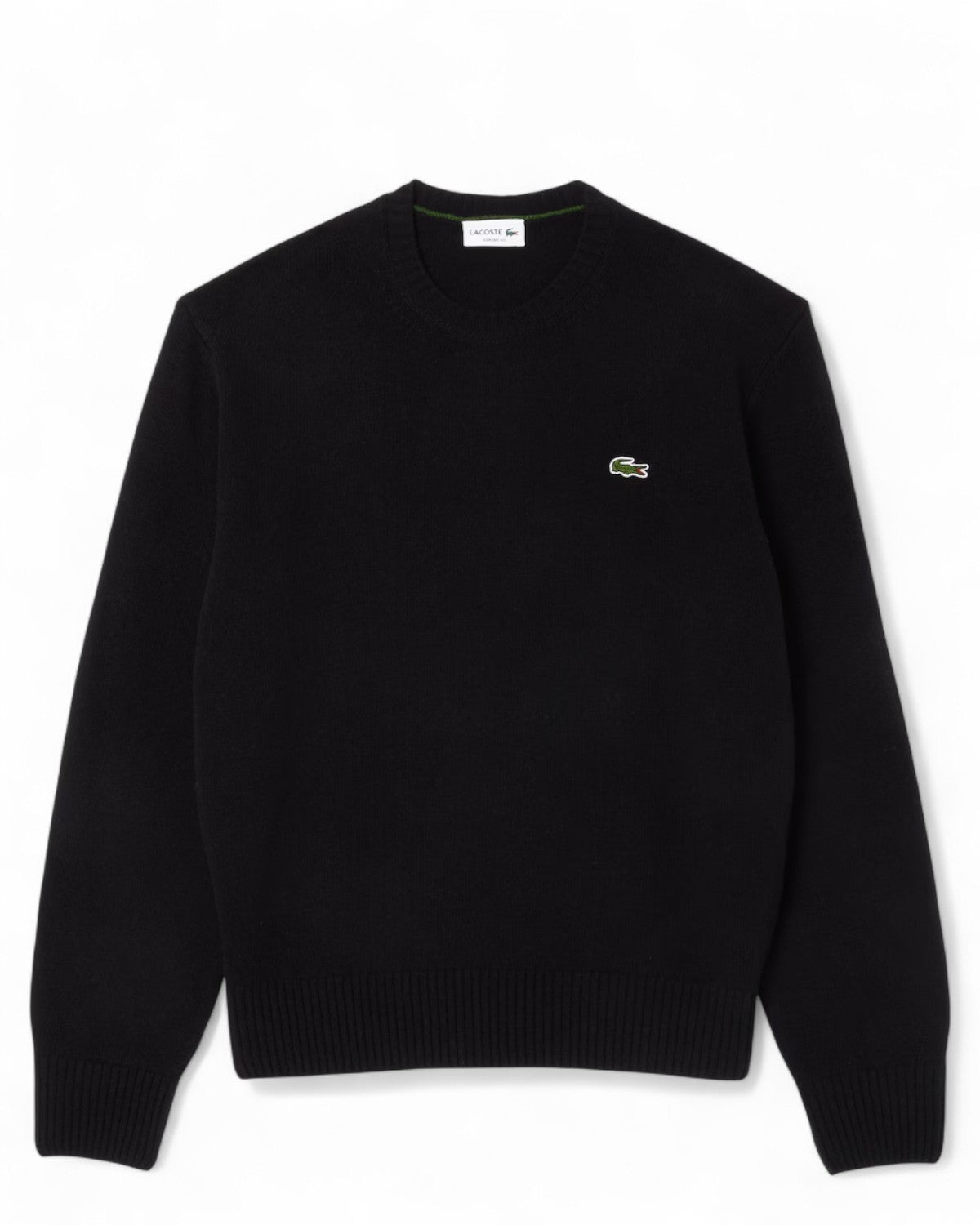 Maglione a Girocollo in Lana Cardata-LACOSTE-Maglieria-Vittorio Citro Boutique