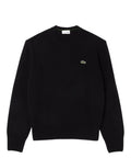 Rundhalset sweater i kardet uld