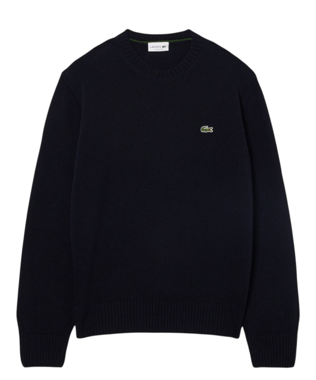Maglione Girocollo Lacoste Uomo in Lana Cardata