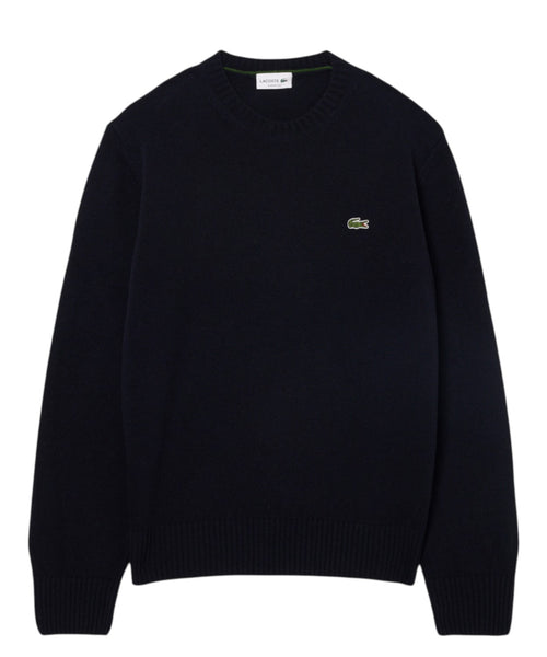 Maglione Girocollo Lacoste Uomo in Lana Cardata