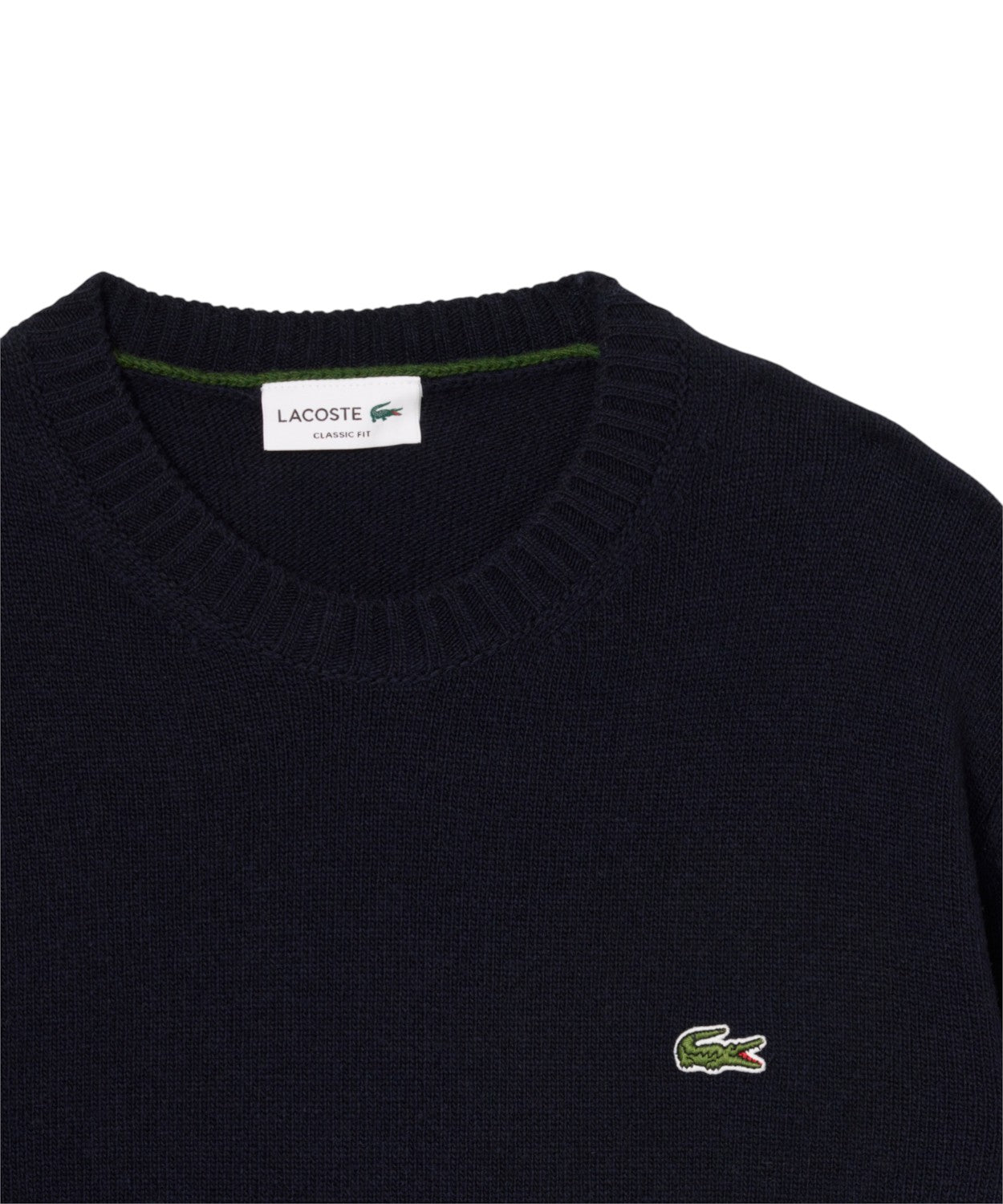 Maglione Girocollo Lacoste Uomo in Lana Cardata