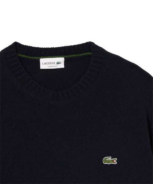 Maglione Girocollo Lacoste Uomo in Lana Cardata