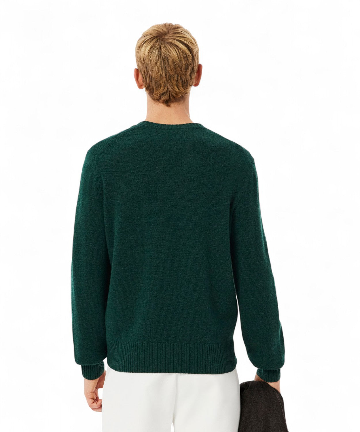 Maglione a Girocollo in Lana Cardata-LACOSTE-Maglieria-Vittorio Citro Boutique