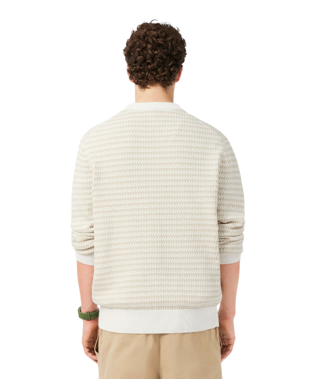 Maglione Lacoste Jacquard in Cotone