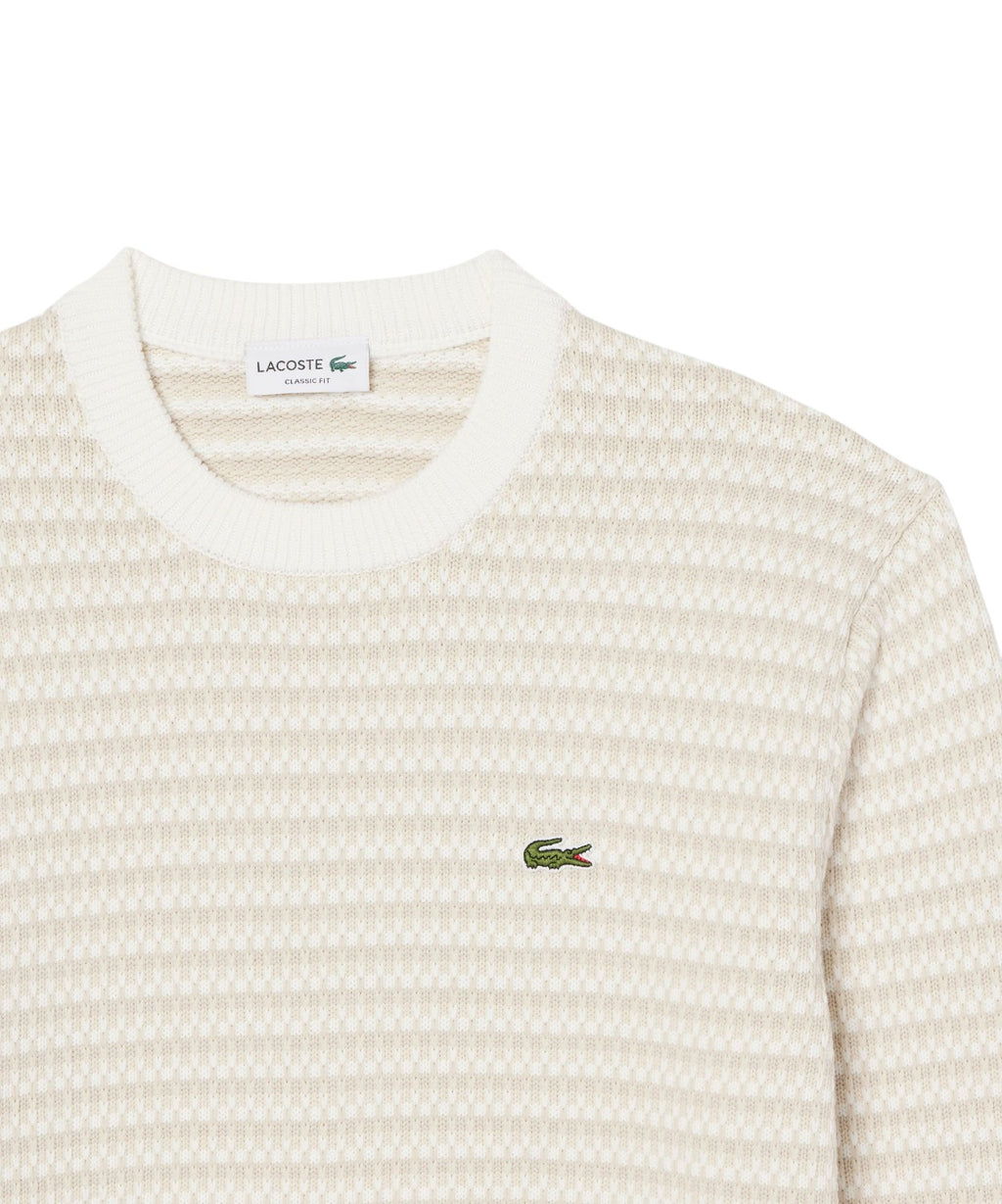 Maglione Lacoste Jacquard in Cotone