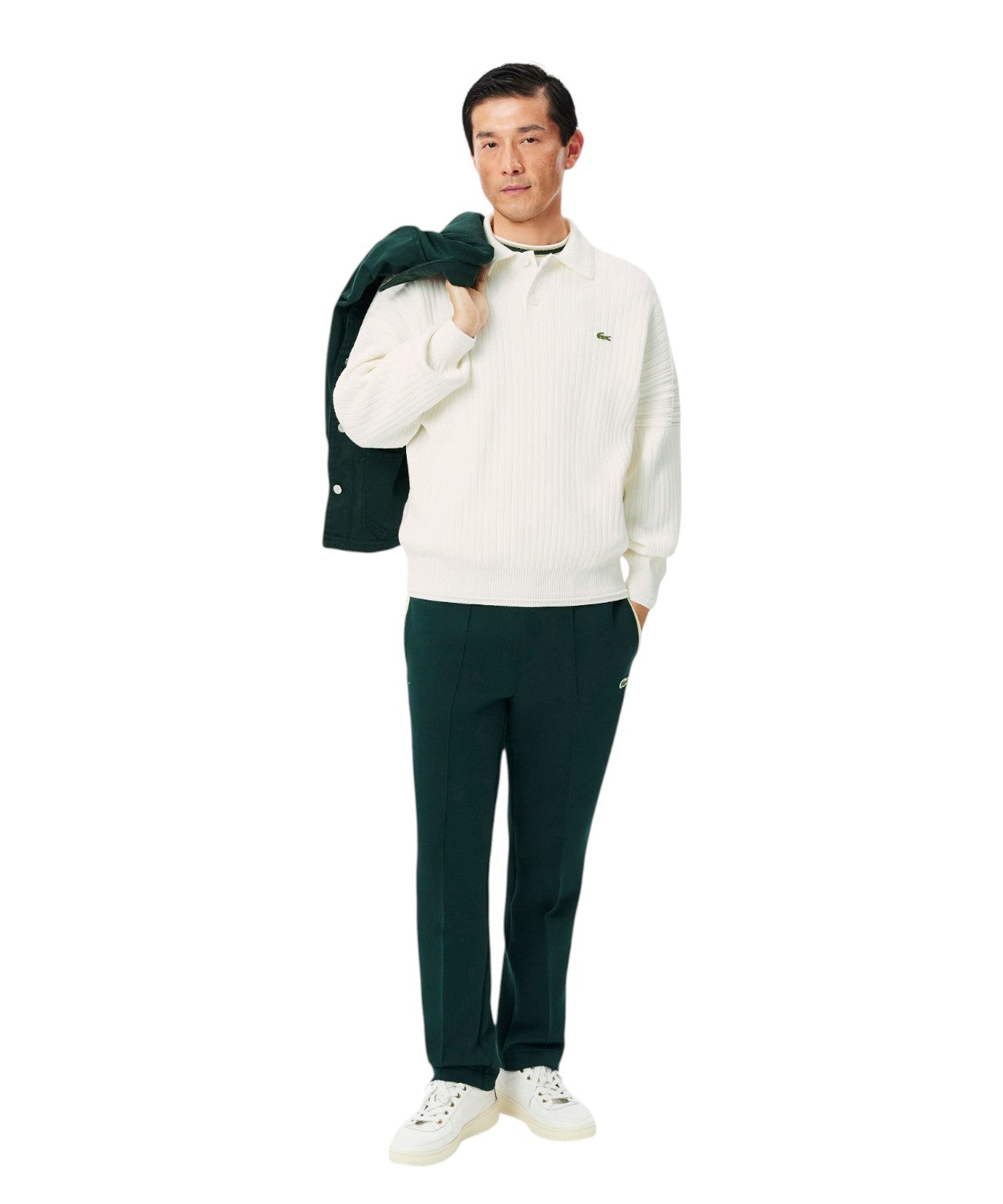 Maglione Uomo Cotone Organico Lacoste Relaxed Fit