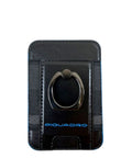 Portacarte MagSafe Piquadro in pelle con anello