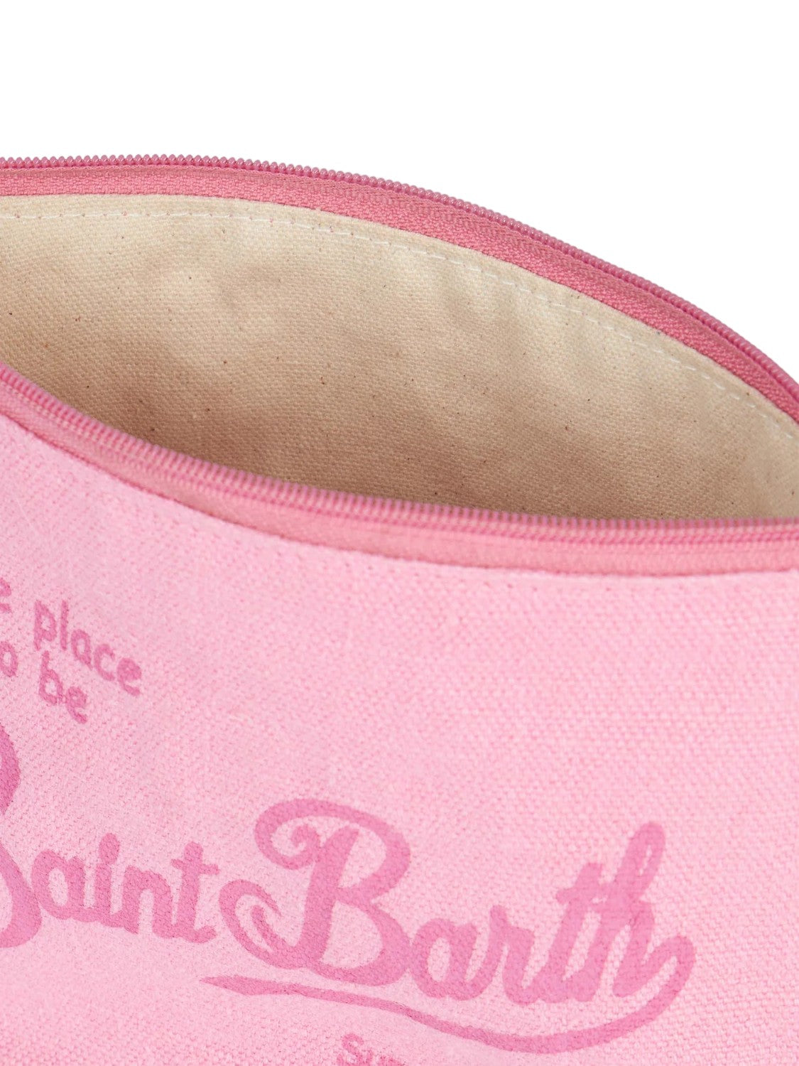 Pochette Aline in lino rosa-Pochette-Mc2 Saint Barth-Vittorio Citro Boutique