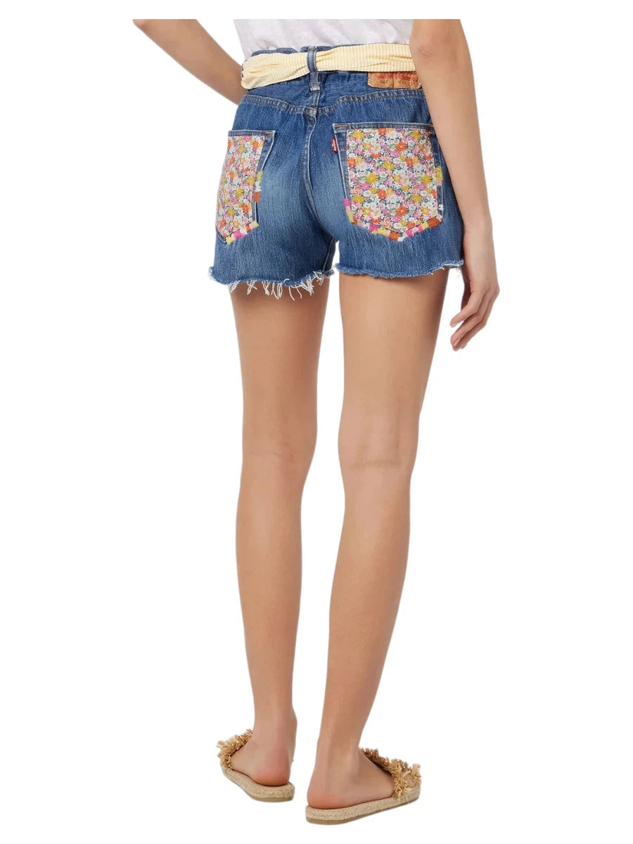 Shorts in Denim Upcycled Libby-Mc2 Saint Barth-Shorts-Vittorio Citro Boutique
