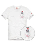 T-Shirt "Vado a Ruba" con Tasca e Orologio-Mc2 Saint Barth-T-shirt-Vittorio Citro Boutique