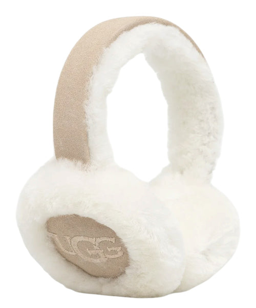 UGG-ørevame til kvinder i fåreskind med broderet logo