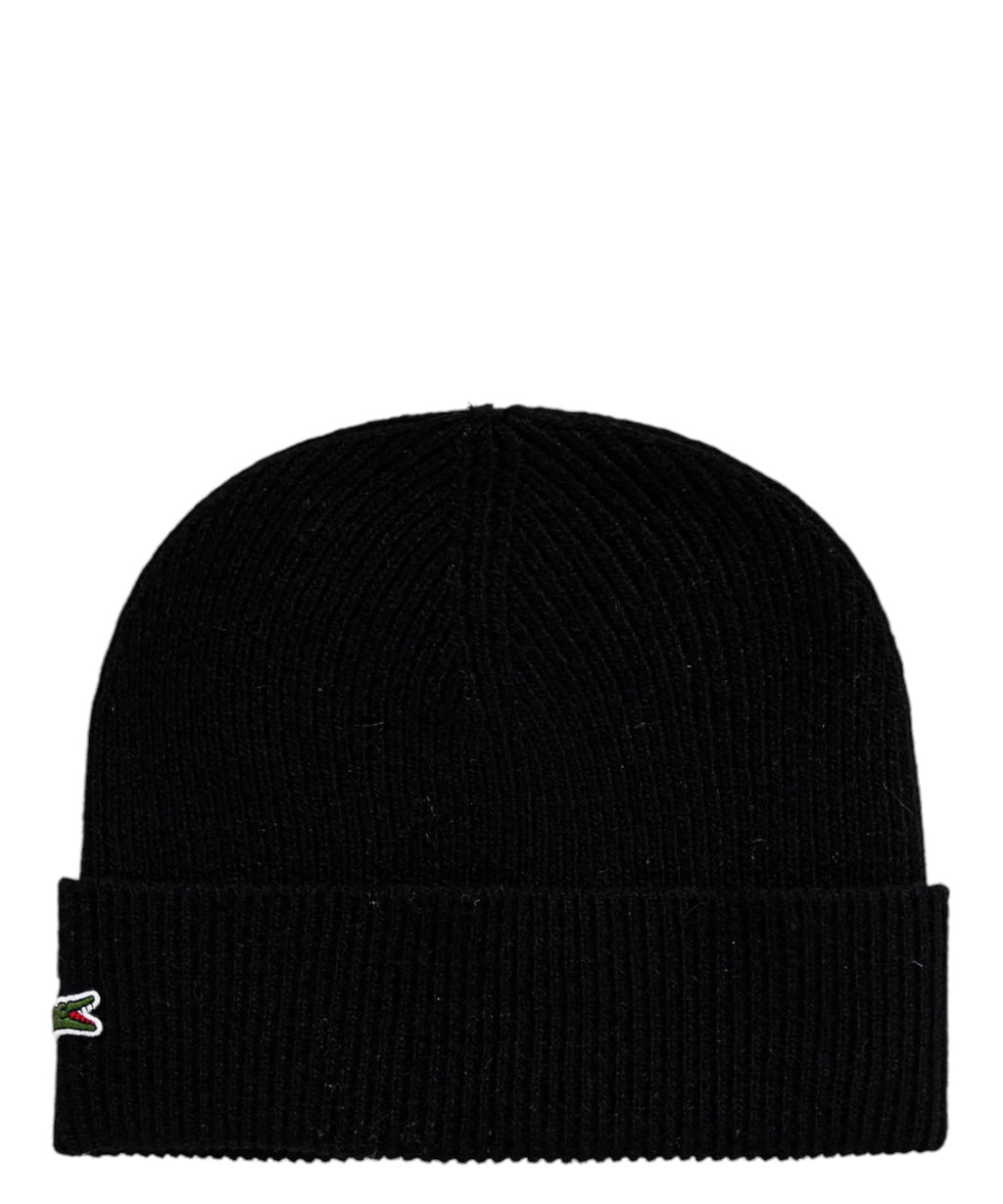 Set Cappello e Sciarpa Lacoste in Lana a Tinta Unita