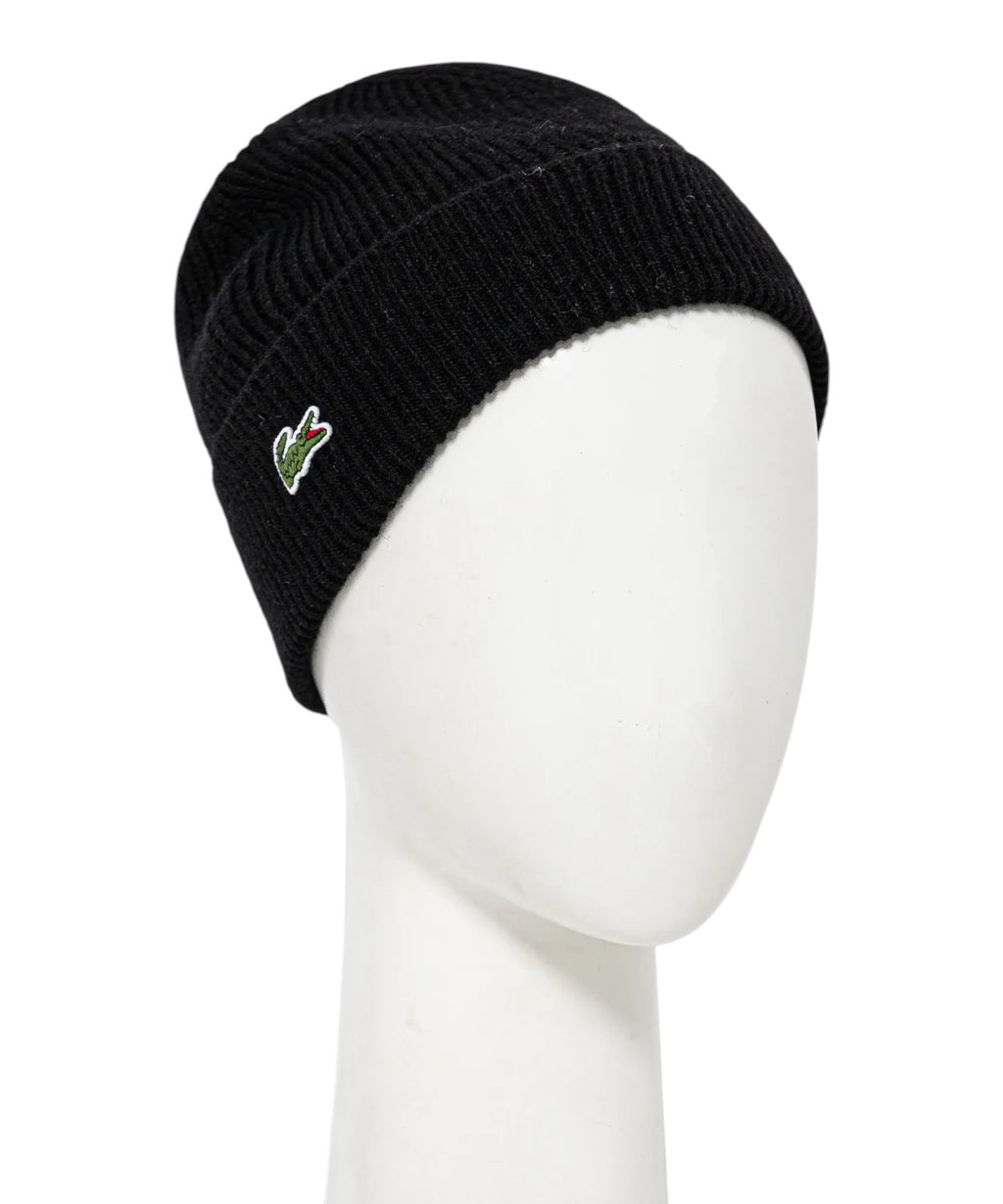Set Cappello e Sciarpa Lacoste in Lana a Tinta Unita