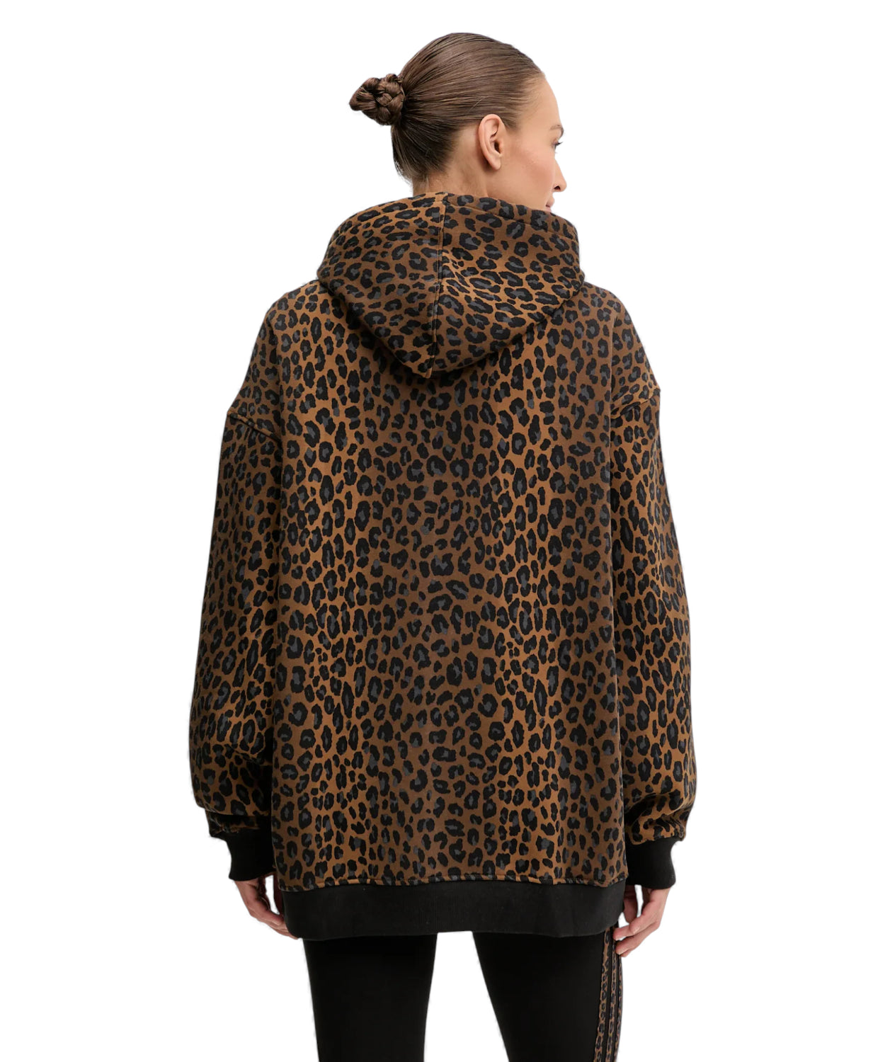 Felpa con Cappuccio adidas Graphic Lo HD Leopardata