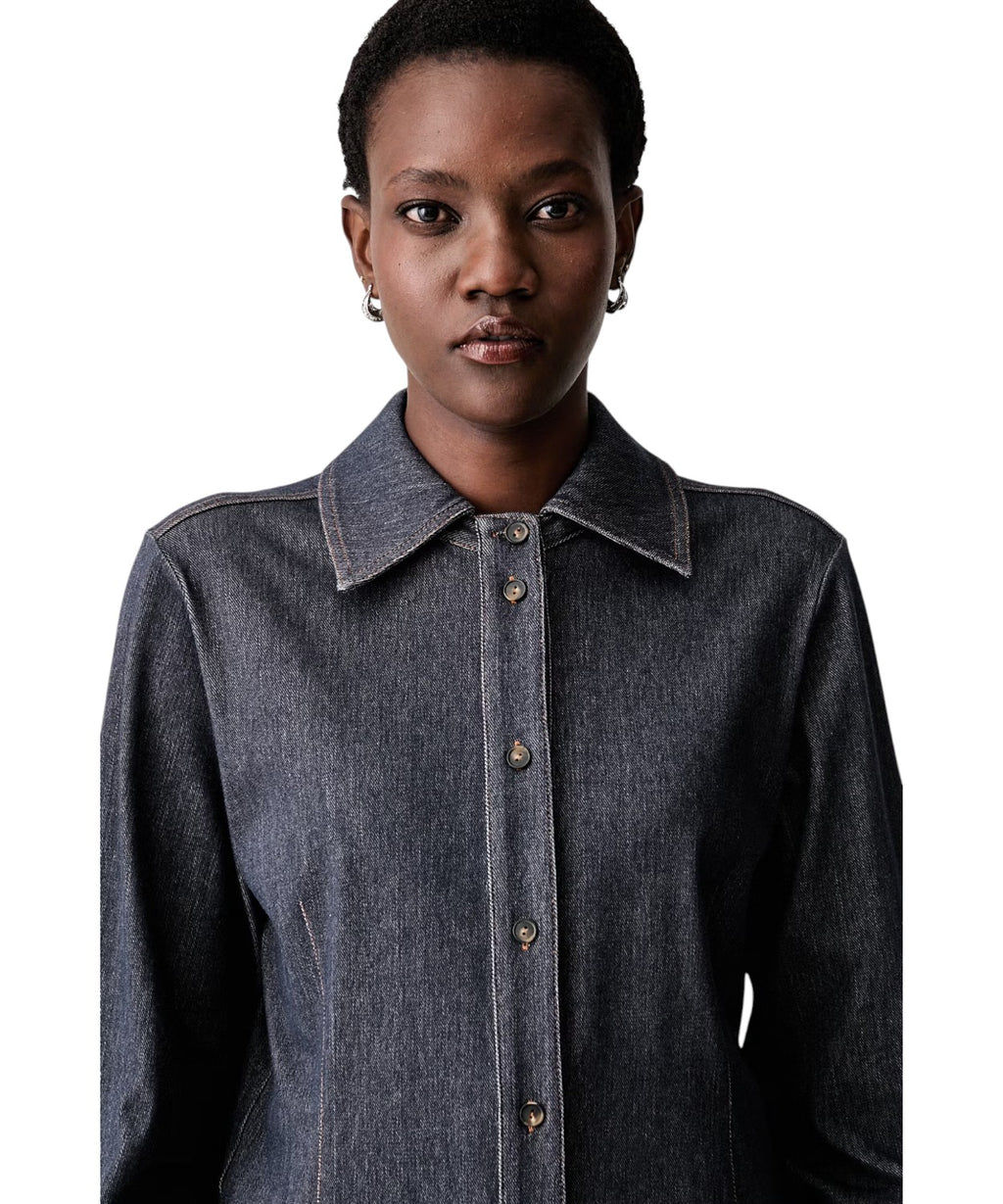 Camicia Donna MMLRAFIA in Denim con Viscosa