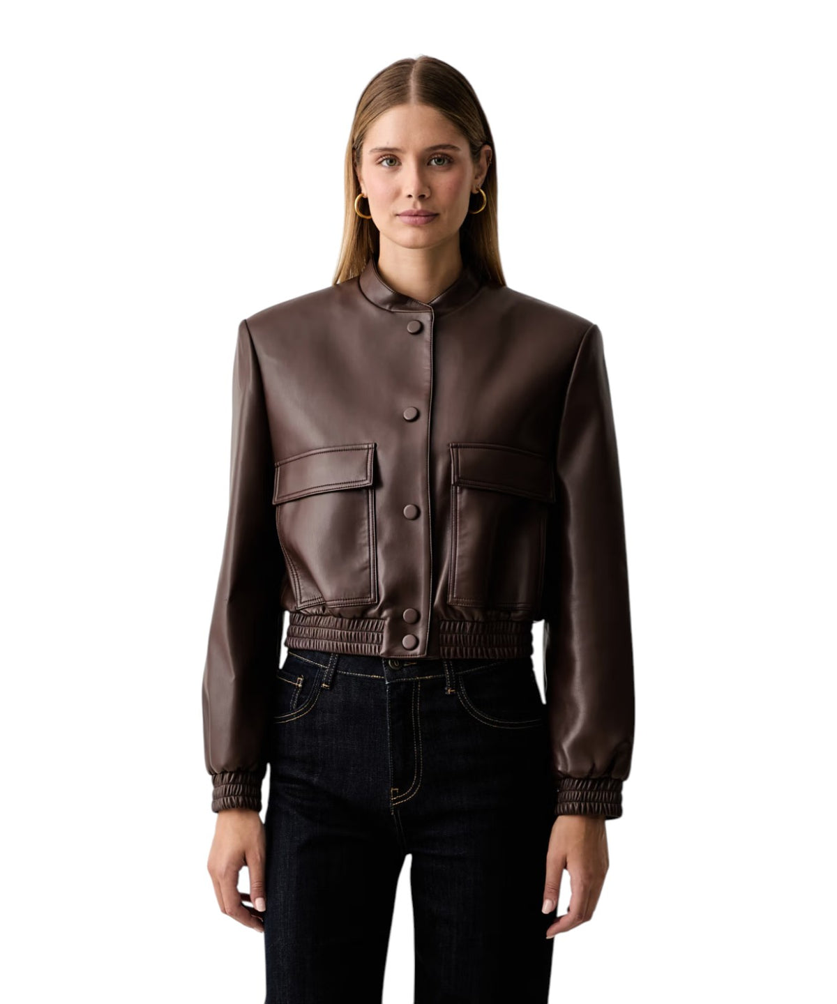 Giacca Donna Twinset Harrington in Similpelle