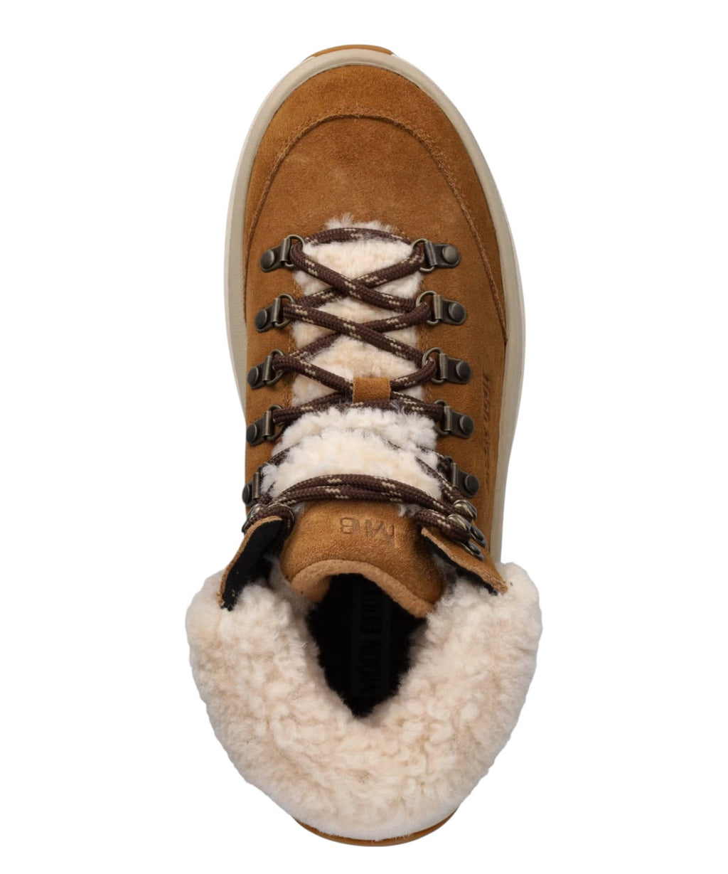 City Shearling Mid Stivali da Neve Donna in Pelle Scamosciata