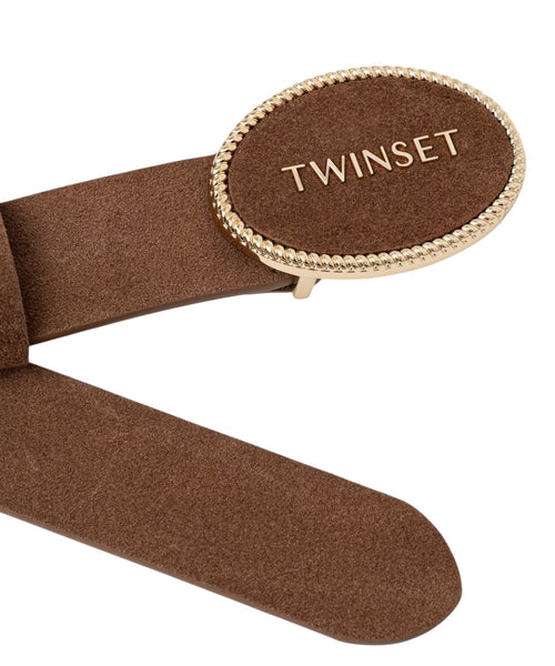 Cintura Donna in Pelle Scamosciata Twinset Elegante