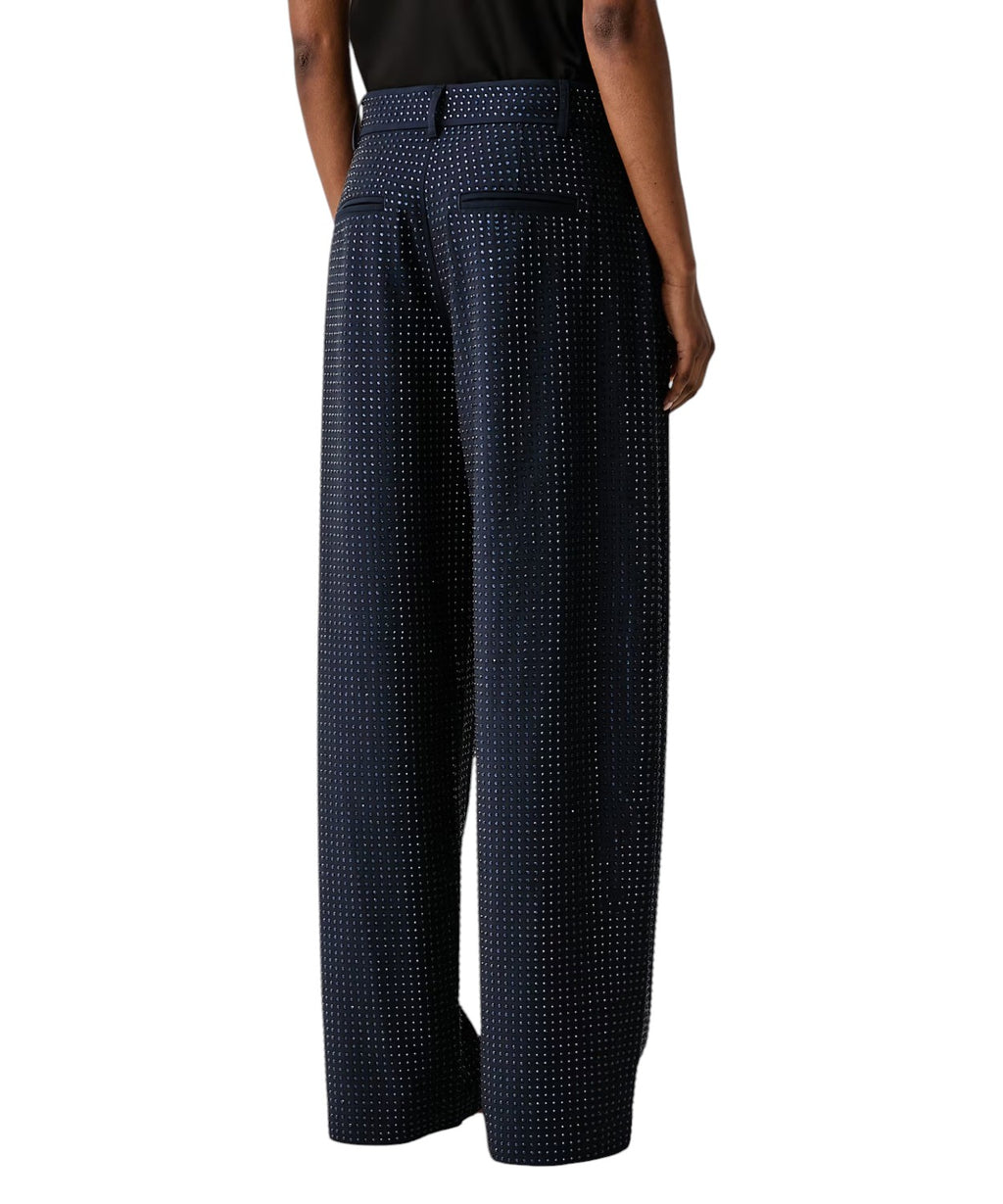 Pantalone Pinko Gampa Larga Full Strass