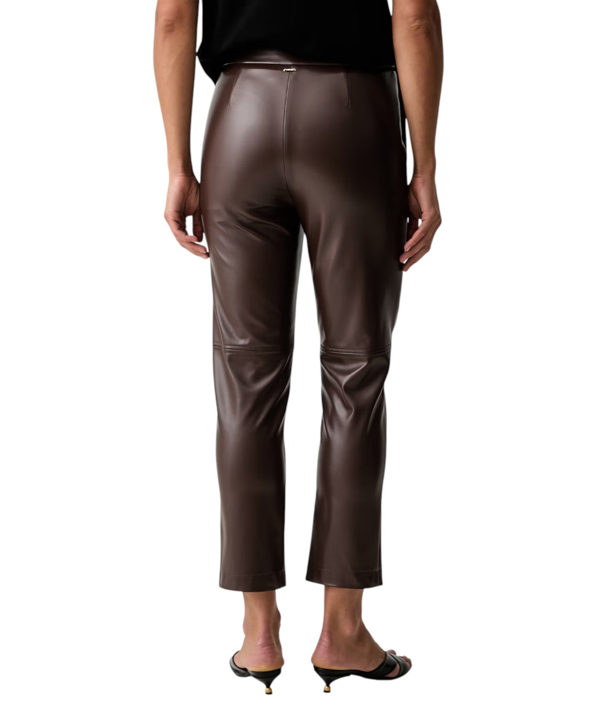 Twinset Damen-Hosen aus Kunstleder mit hoher Taille