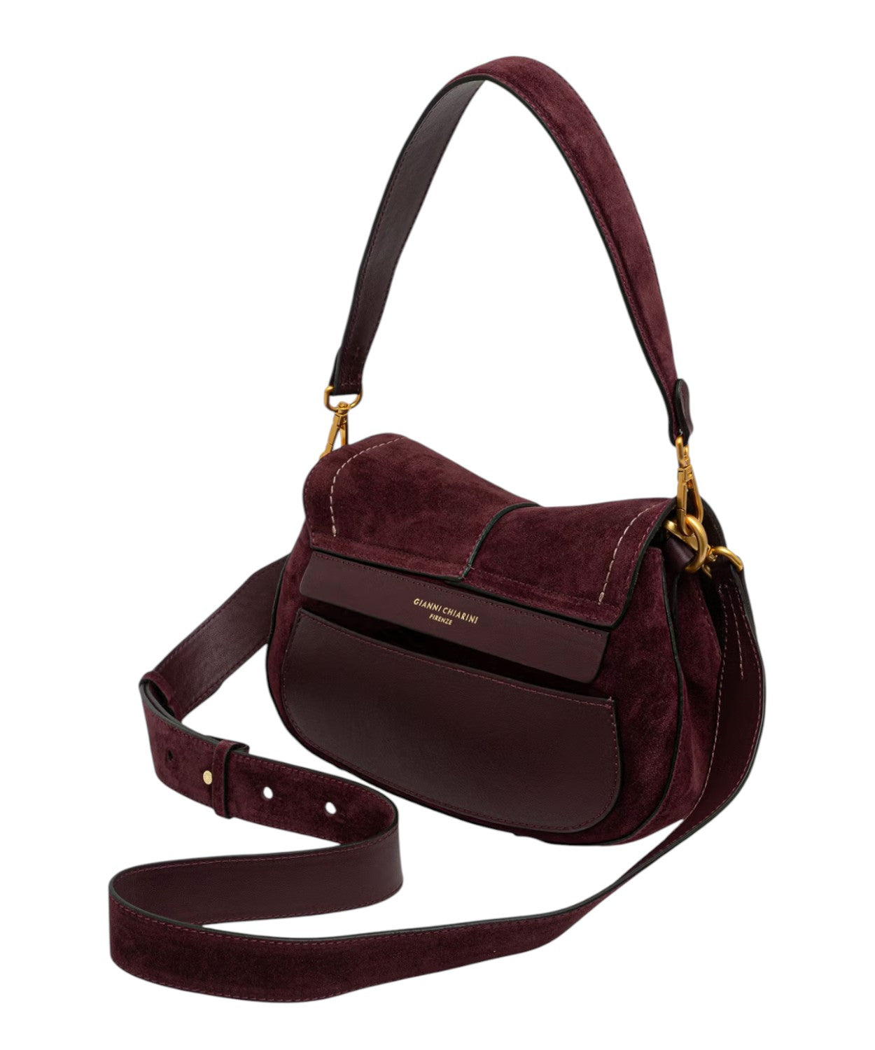 Borsa a tracolla Gianni Chiarini Helena Round in Camoscio