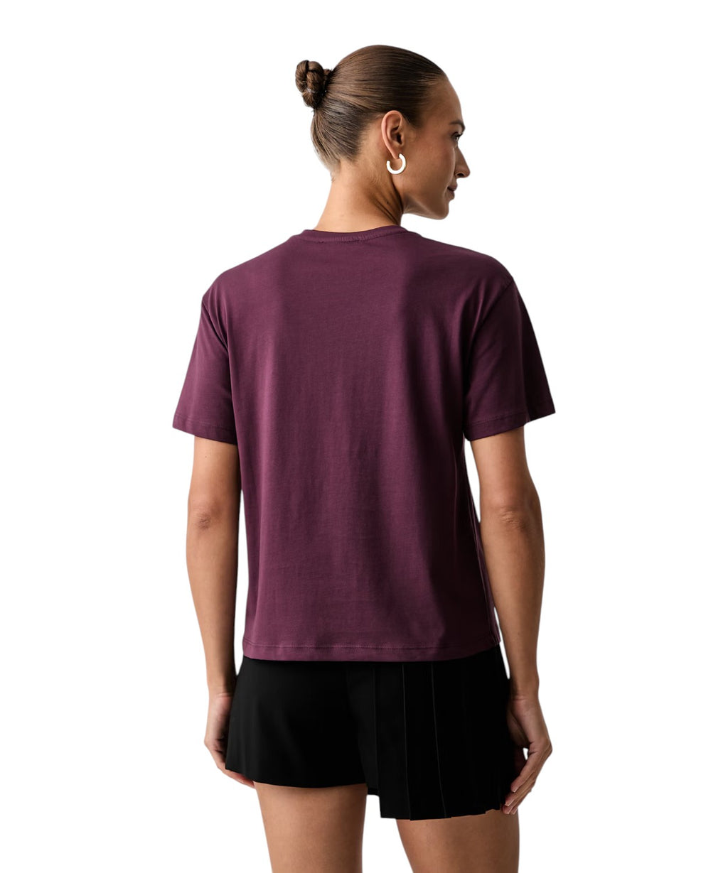 T-shirt donna cotone con stampa animale Twinset