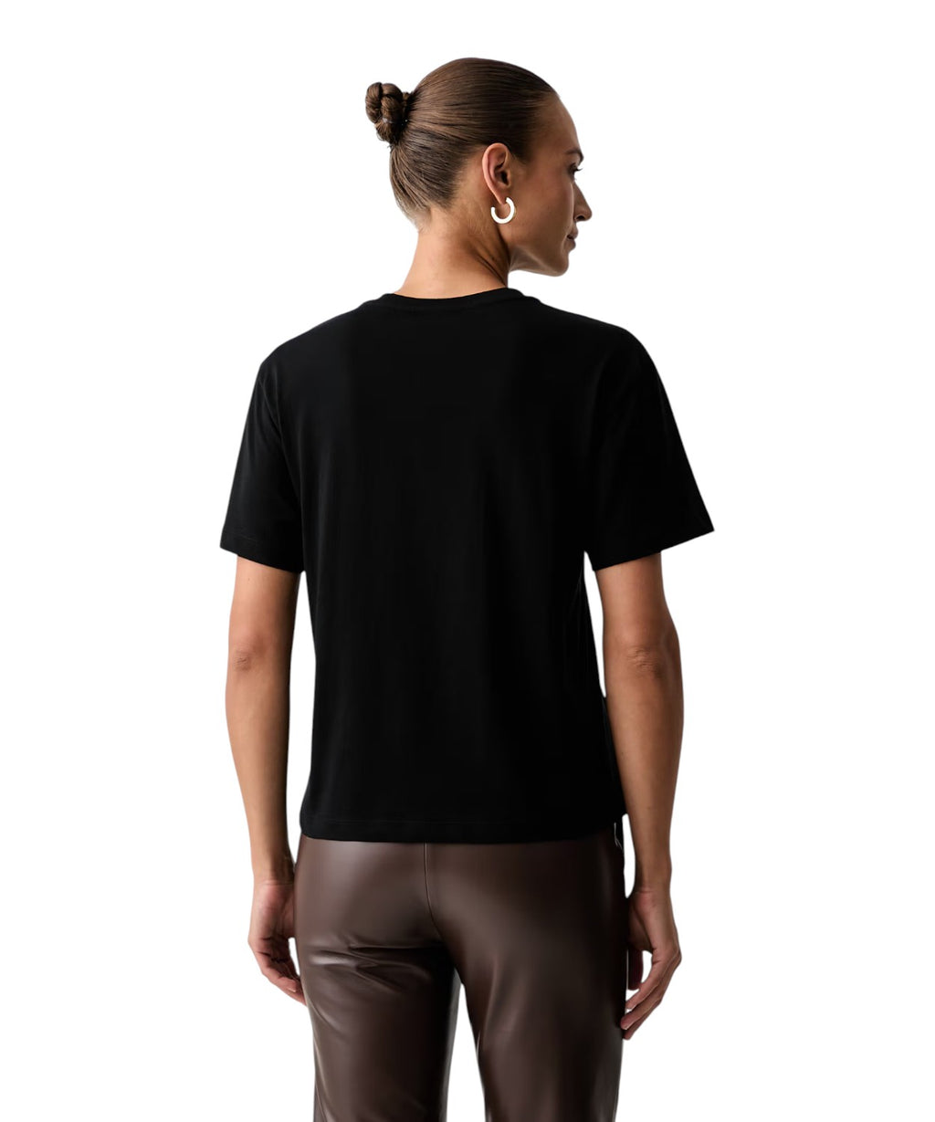 T-shirt donna cotone stampa animale Twinset