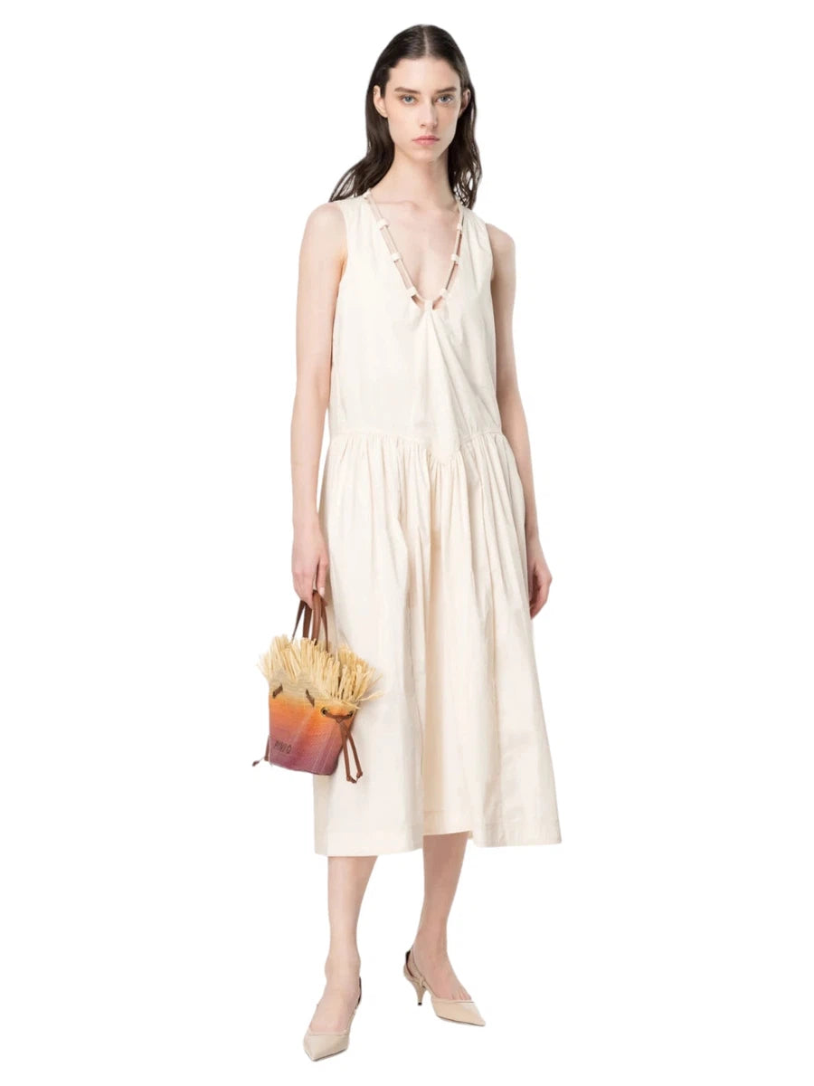 Abito Midi in Tecno Popeline-Pinko-Abiti-Vittorio Citro Boutique