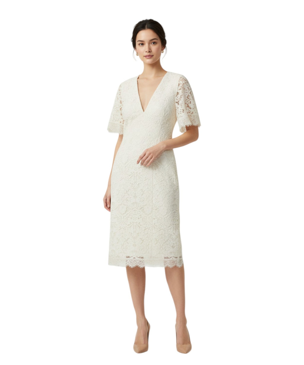 Abito Twinset Pizzo con Scollo a V Elegante