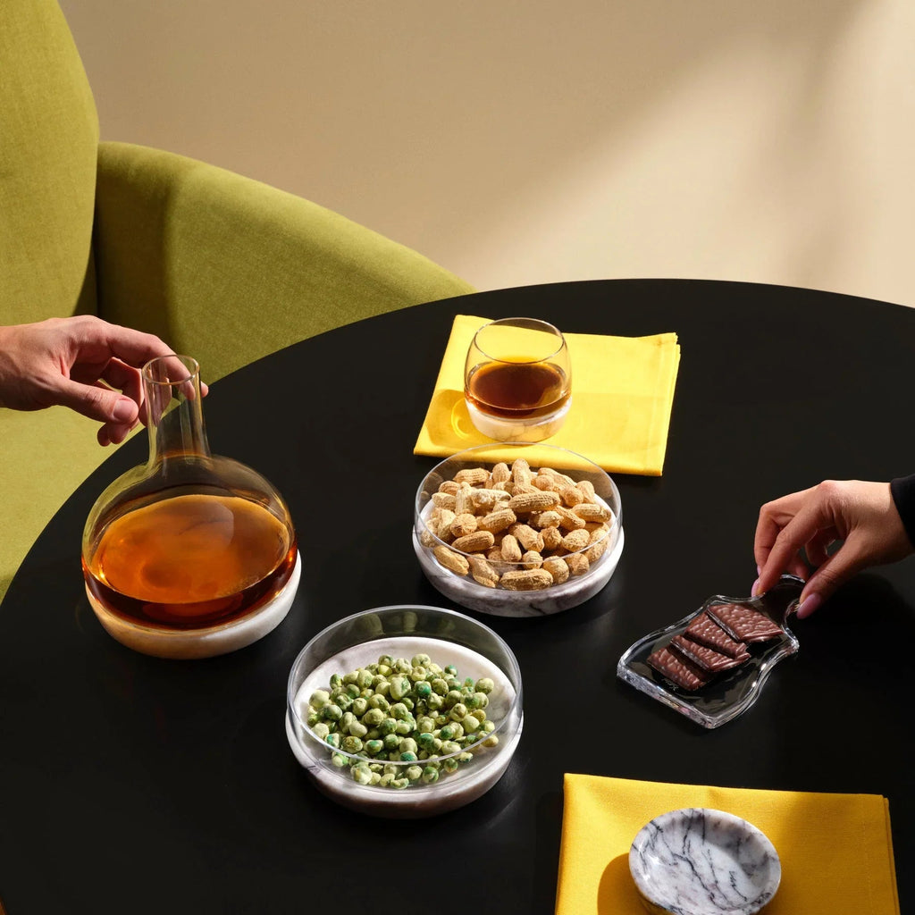Bicchiere da whisky Chill con base in marmo