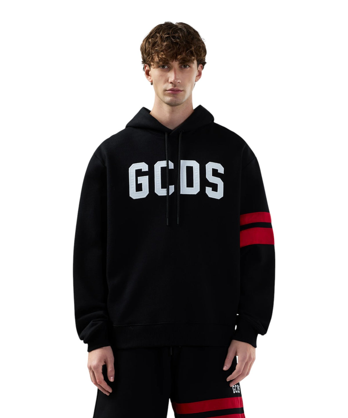 Felpa GCDS con Cappuccio Logo Regular
