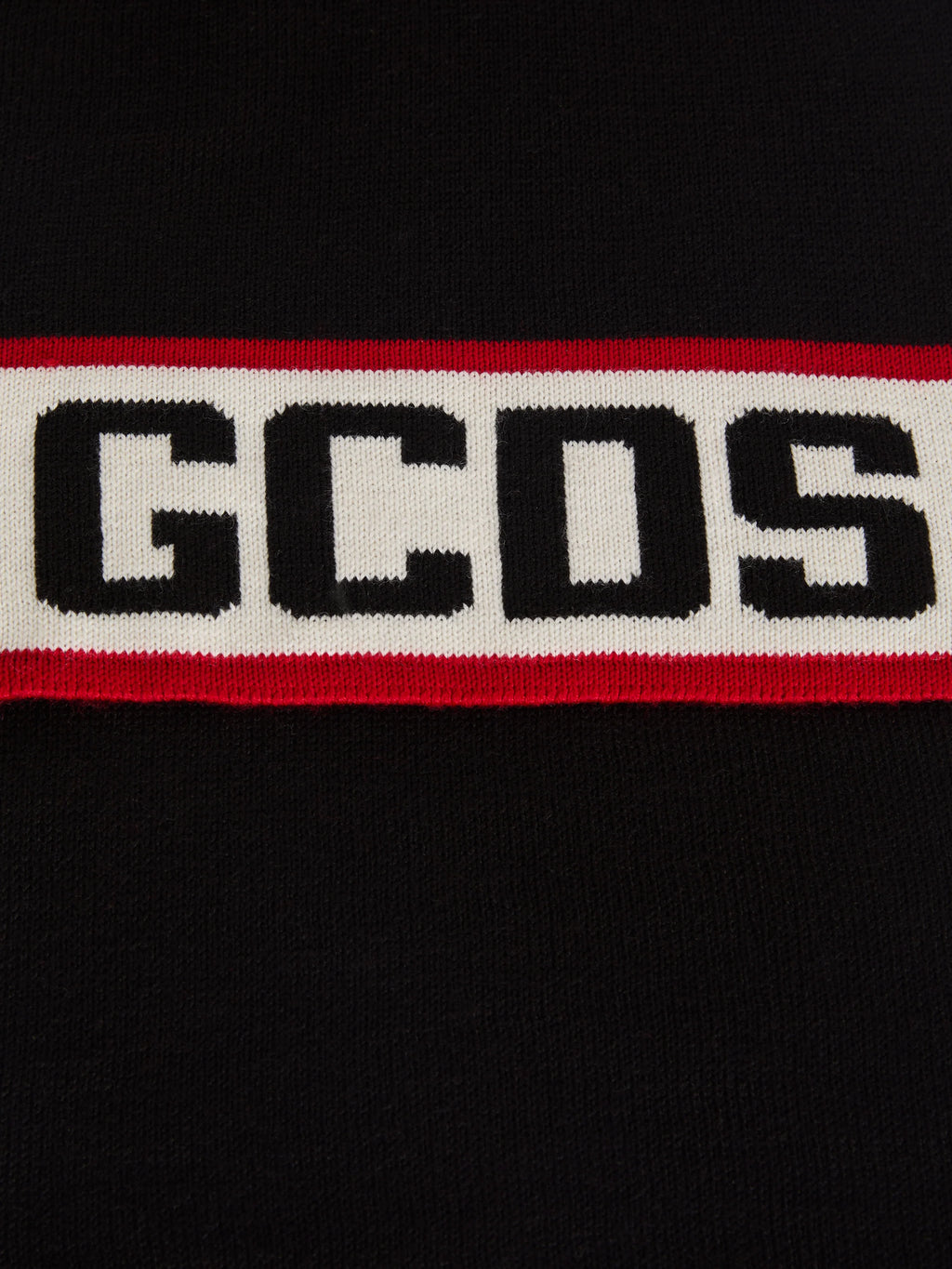 Sciarpa GCDS in Misto Lana Merino con Maxi Logo