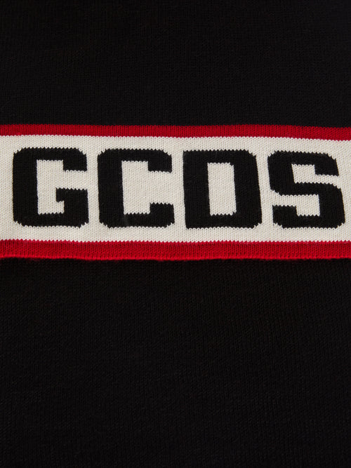 GCDS šalle no merino vilnas maisījuma ar lielu logotipu