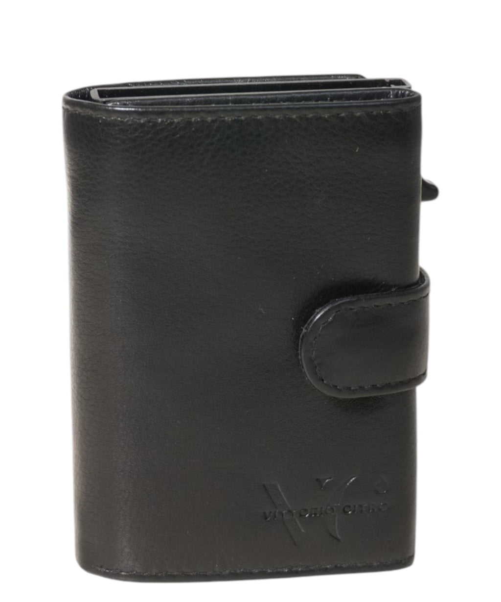 Portafoglio uomo pelle con meccanismo pop up e zip