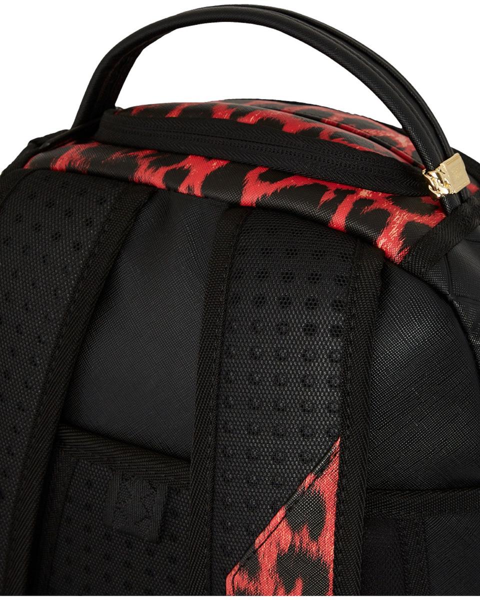 Red Leopard Puffer DLX-Sprayground-Zaini-Vittorio Citro Boutique