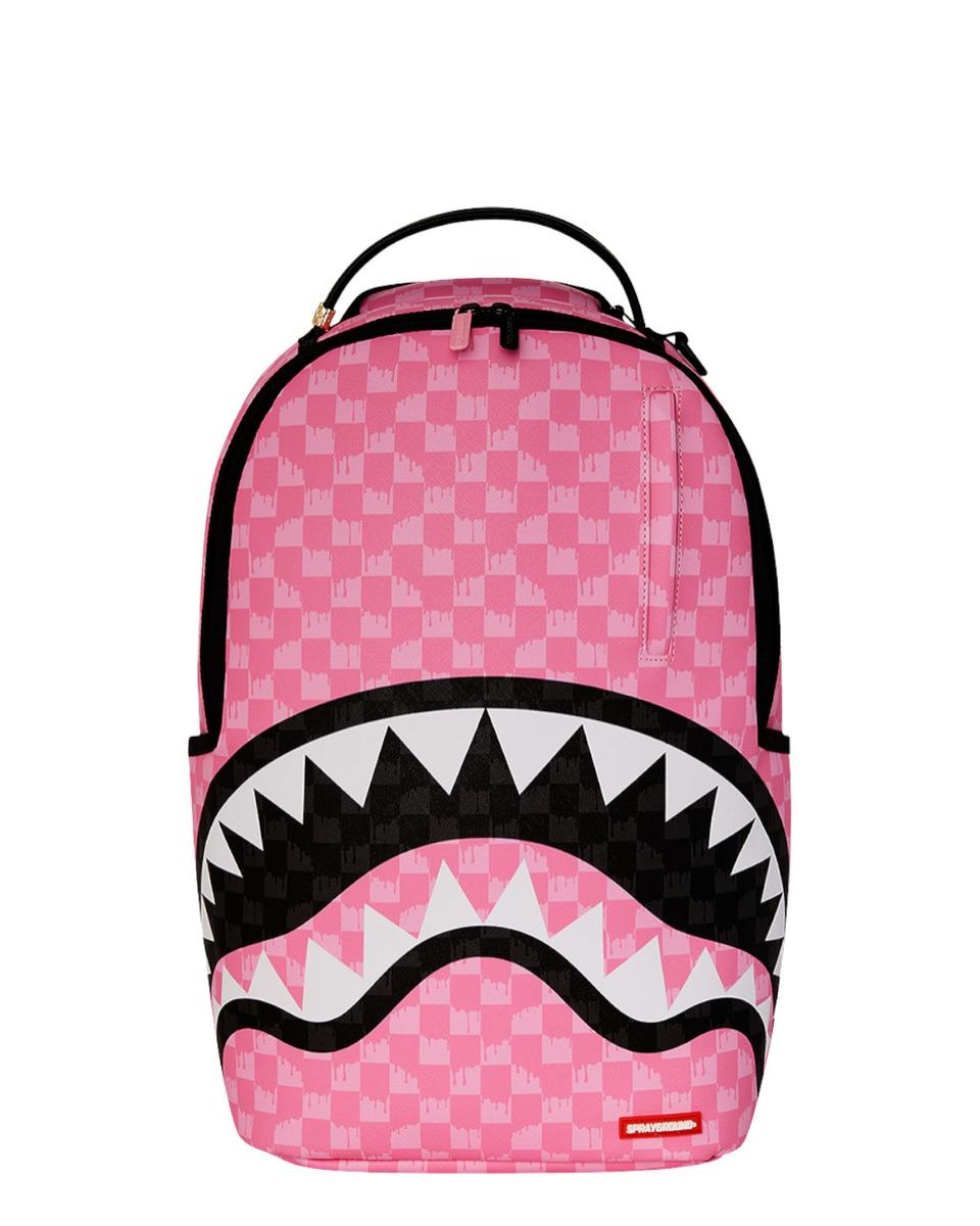 Pink and Black Drip Check-Sprayground-Zaini-Vittorio Citro Boutique