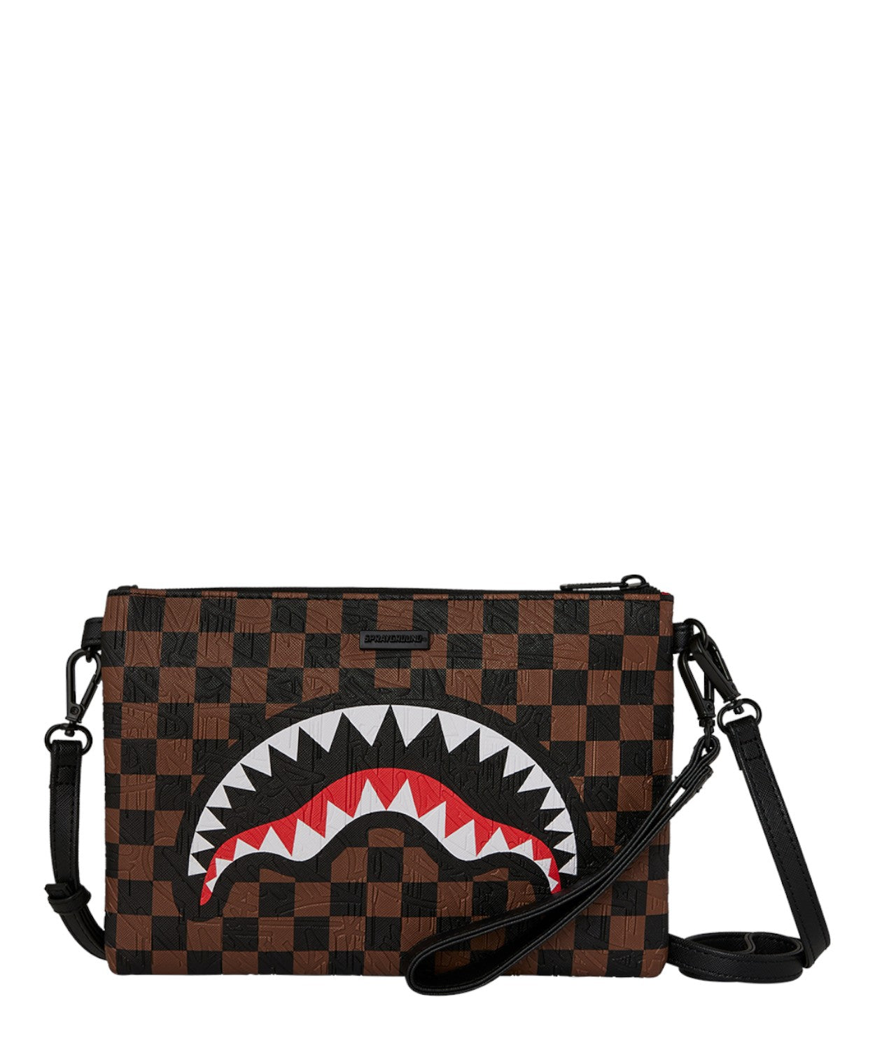 Sprayground Check 2 Emboss Crossover Clutch