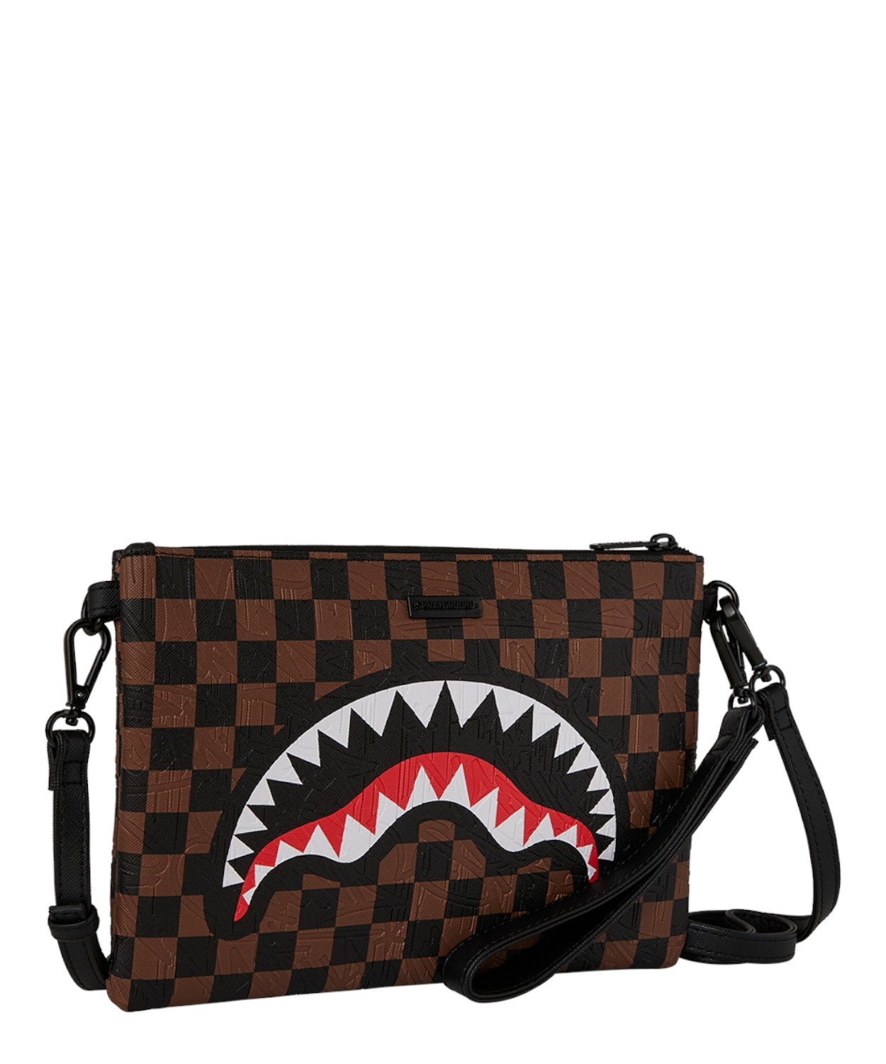 Sprayground Check 2 Emboss Crossover Clutch