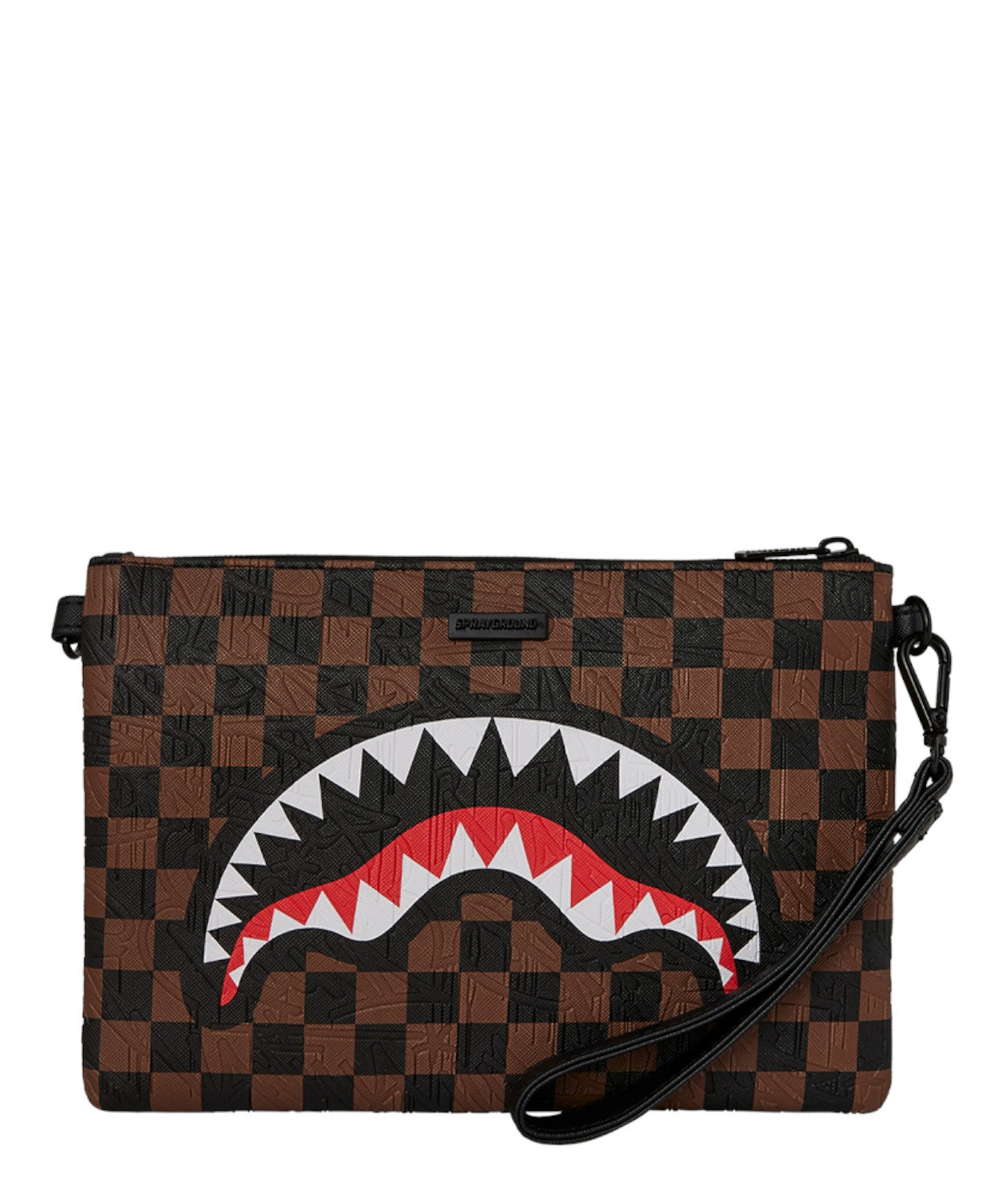 Sprayground Check 2 Emboss Crossover Clutch