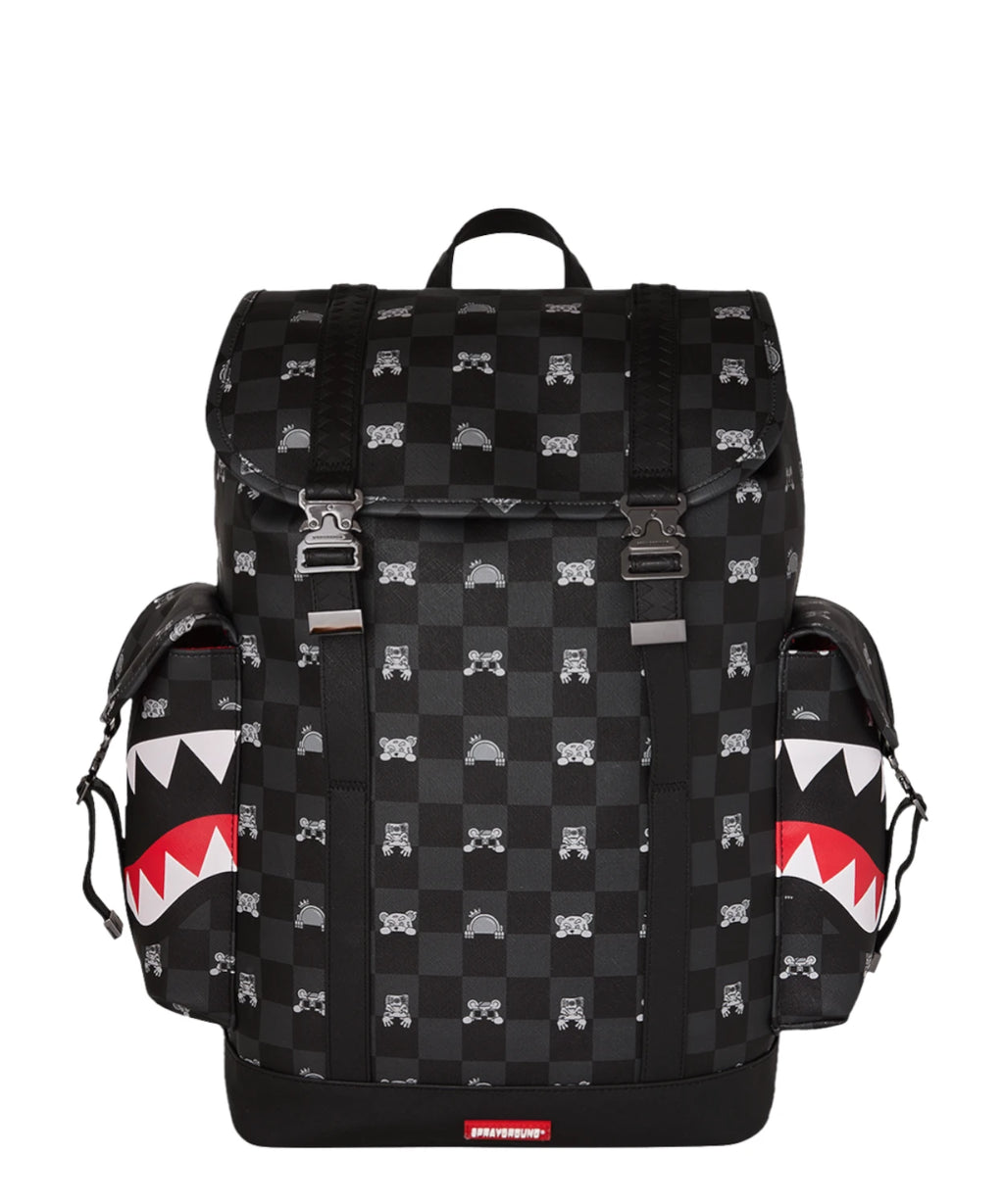 Sprayground Rugzak Monte Carlo Shark met Peeking Design