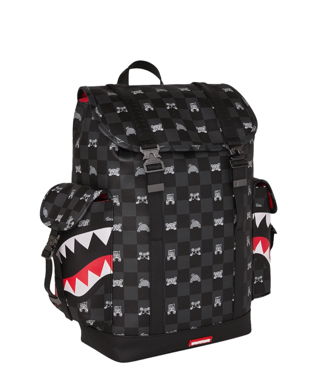 Sprayground Rugzak Monte Carlo Shark met Peeking Design