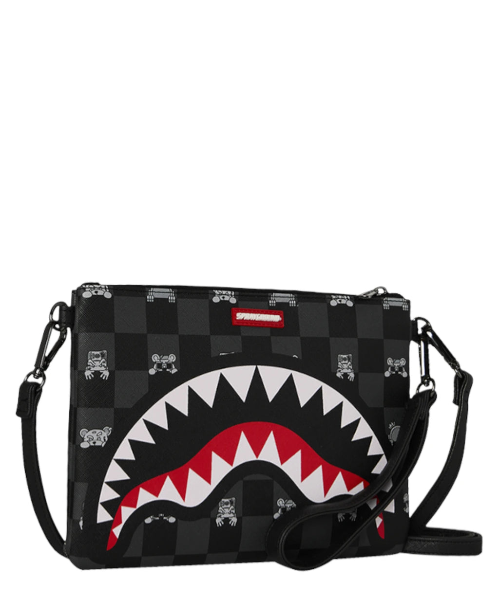 Sprayground crossbody tasje met haai-graphic
