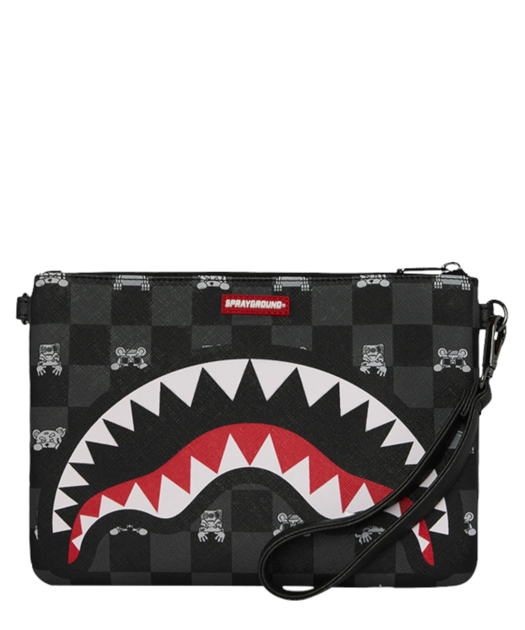 Sprayground crossbody tasje met haai-graphic