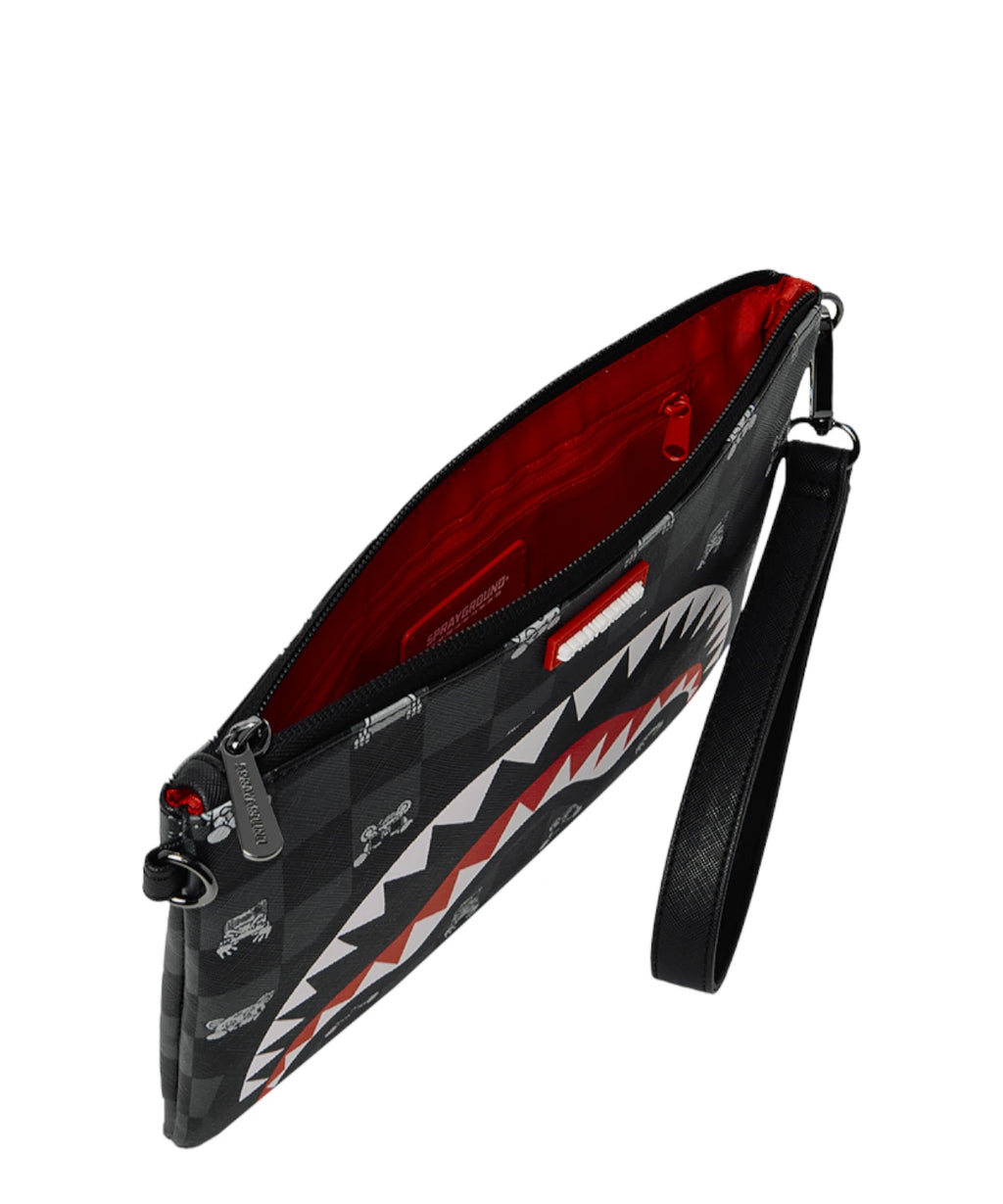 Sprayground crossbody tasje met haai-graphic