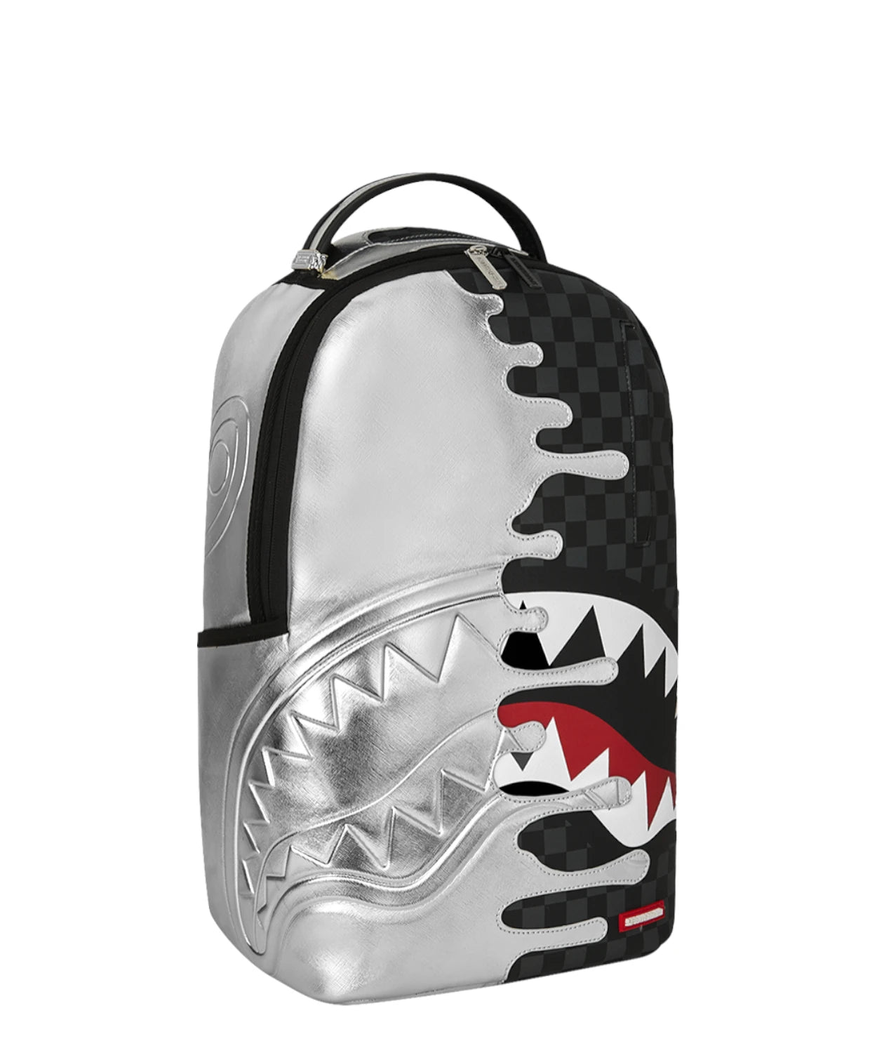 Zaino Sprayground Silver Side Drip Black Check DLXSV